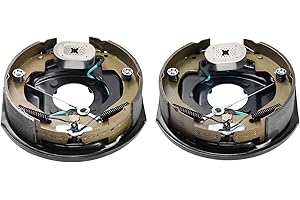 Uargd Electric Trailer Brake Assembly, 10" x 2-1/4", Self-Adjusting Brakes Kit for 3500 lbs Axle, 4-Hole Mounting, Replacemen