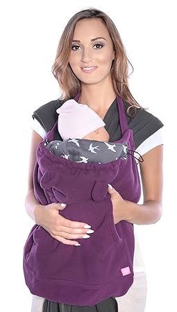 Mija - Tragecover, Universal Bezug für Baby Carrier/Tragetücher / Cape 4023 (Lila)