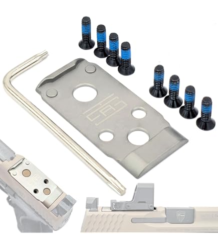 Adapterplatte 02 Für Holosun 507C, 407C, 508T, Trijicon RMR Passend Bei Walther PDP Gen.2