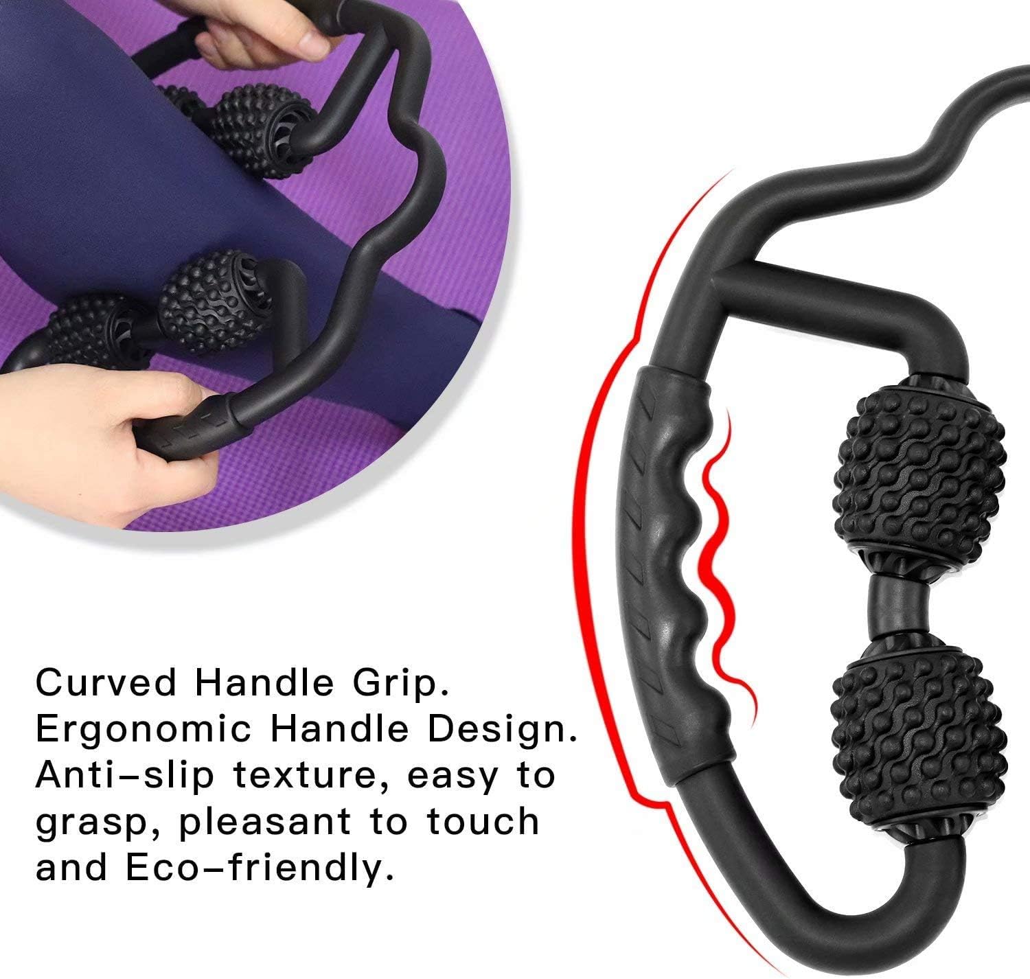 Muscle Roller, Trigger Point Muscle Roller for Calves, Leg, Arms, Tennis Elbow and Golfer Elbow, Foam Roller Deep Massage Tool for Relieve Muscle Soreness, Stiffness and Tight Muscles: Health & Personal Care