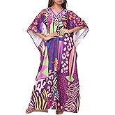 REYNOSOHOMEDECOR Kaftan Dresses for Women Plus Size Bathing Suit Cover up Caftan Maxi Beach Dresses