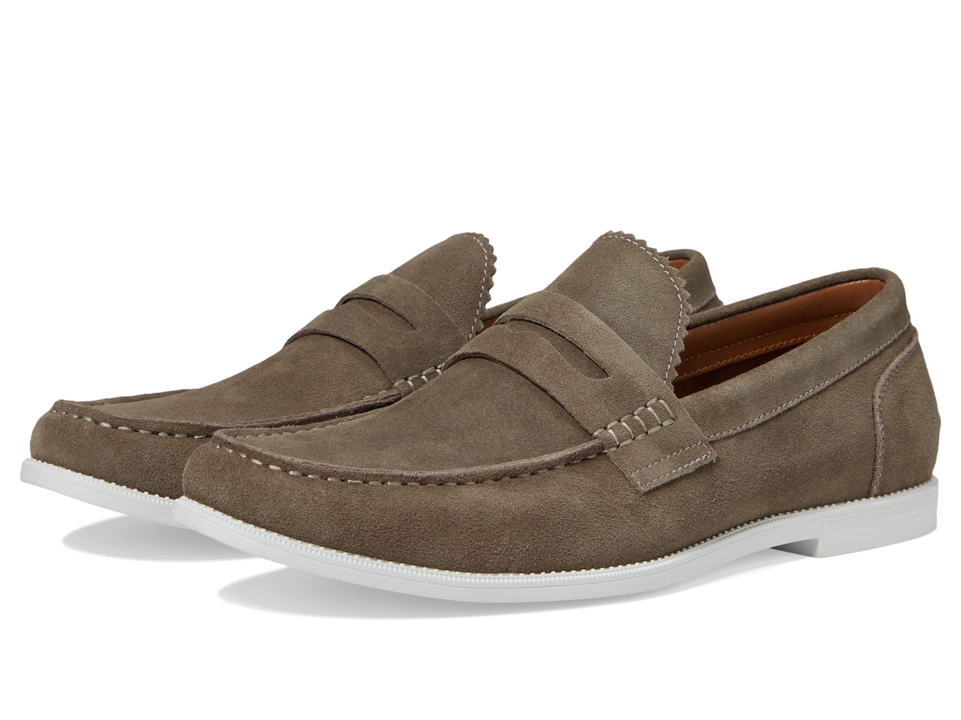 Steve Madden Men’s RAMSEE Loafer, Taupe Suede, 9