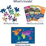 Skillmatics World Map Puzzle 96 Piece Educational Geography for Kids view 2