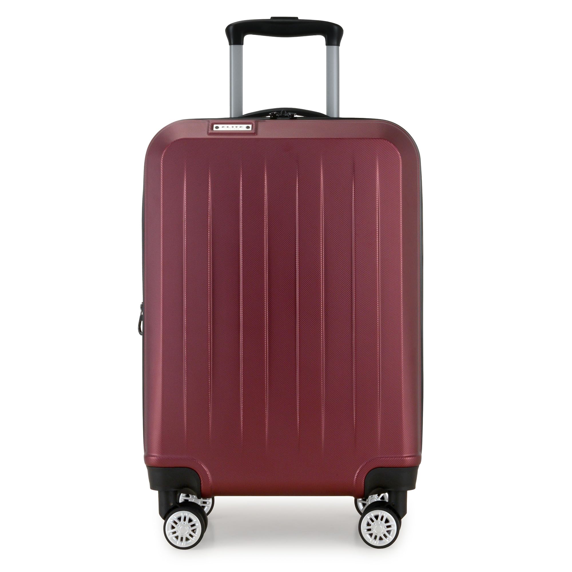 Elite Luggage Expandable Hardside Spinner Luggage, Burgundy, 21
