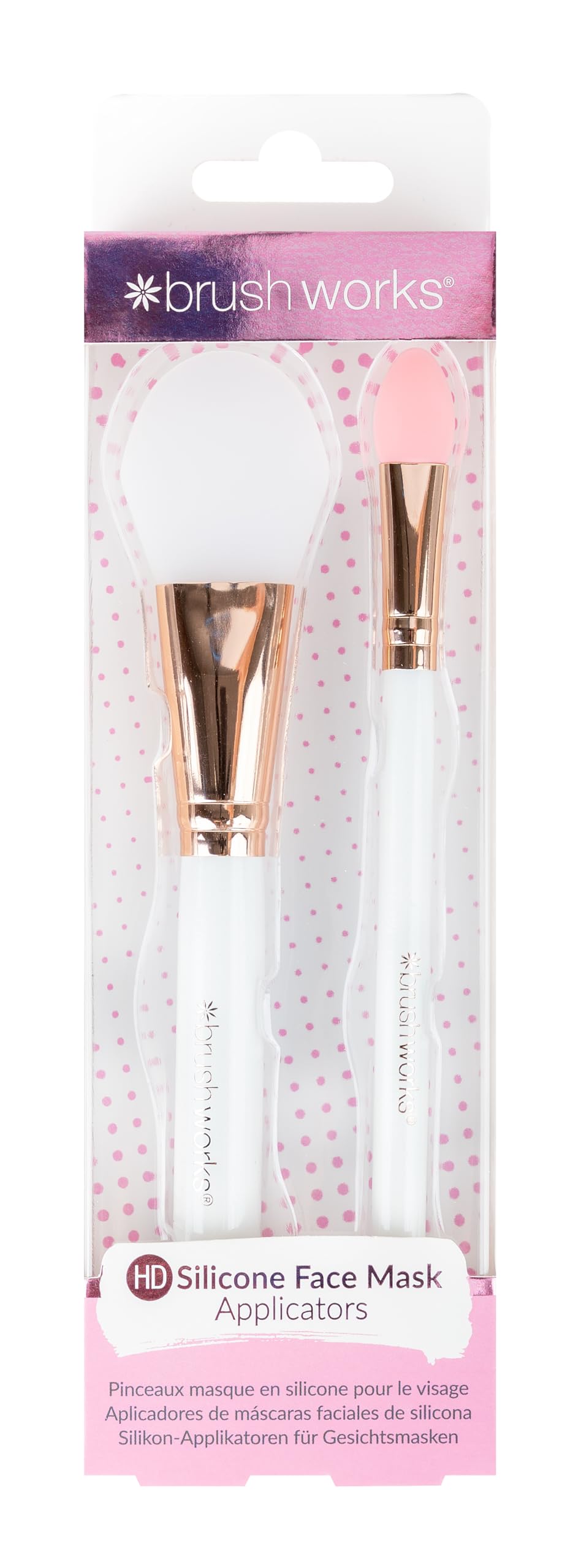 Brushworks Silicone Face Mask Applicators - 2 Pack