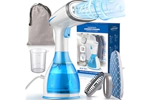 HAYI 1300W Handheld Steamer for Clothes, 15s Heat Up Clothes Steamer with Ironing Glove, 300ml Tank Portable Travel Steamer with 3 Steam Modes, Garment Steamer Iron Removes Wrinkle for Home, Office, Hotel