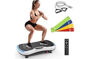 SERVEUMEAL Vibration Plate Exercise Machine for Lymphatic Drainage, Vibration Machine for Full-Body Weight Loss Shaping, Vibrate Fitness Platform 400 Lbs & 200 Adjustable Speeds for Women Men Home Gym