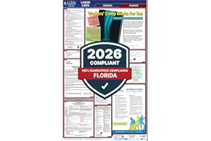 2026 Florida and Federal Labor Law Poster (English, FL State) - OSHA Compliant All-in-One Laminated Poster, J. J. Keller & Associates, Inc.