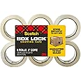 Scotch Box Lock Packaging Tape,6 Rolls,1.88 in x 54.6 yd, Extreme Grip Packing, Shipping and Mailing Tape, Sticks Instantly to Any Box (3950-6)