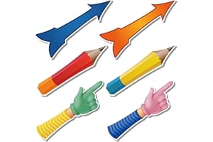 Yeaqee 6 Set Magnetic Spinner for Whiteboard Arrow Spinner Spinzone Magnetic Whiteboard Game for Classroom School Office