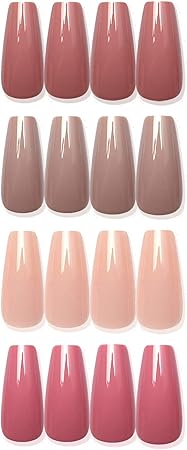 images Champagne Peach Coffin Nails amazon ca