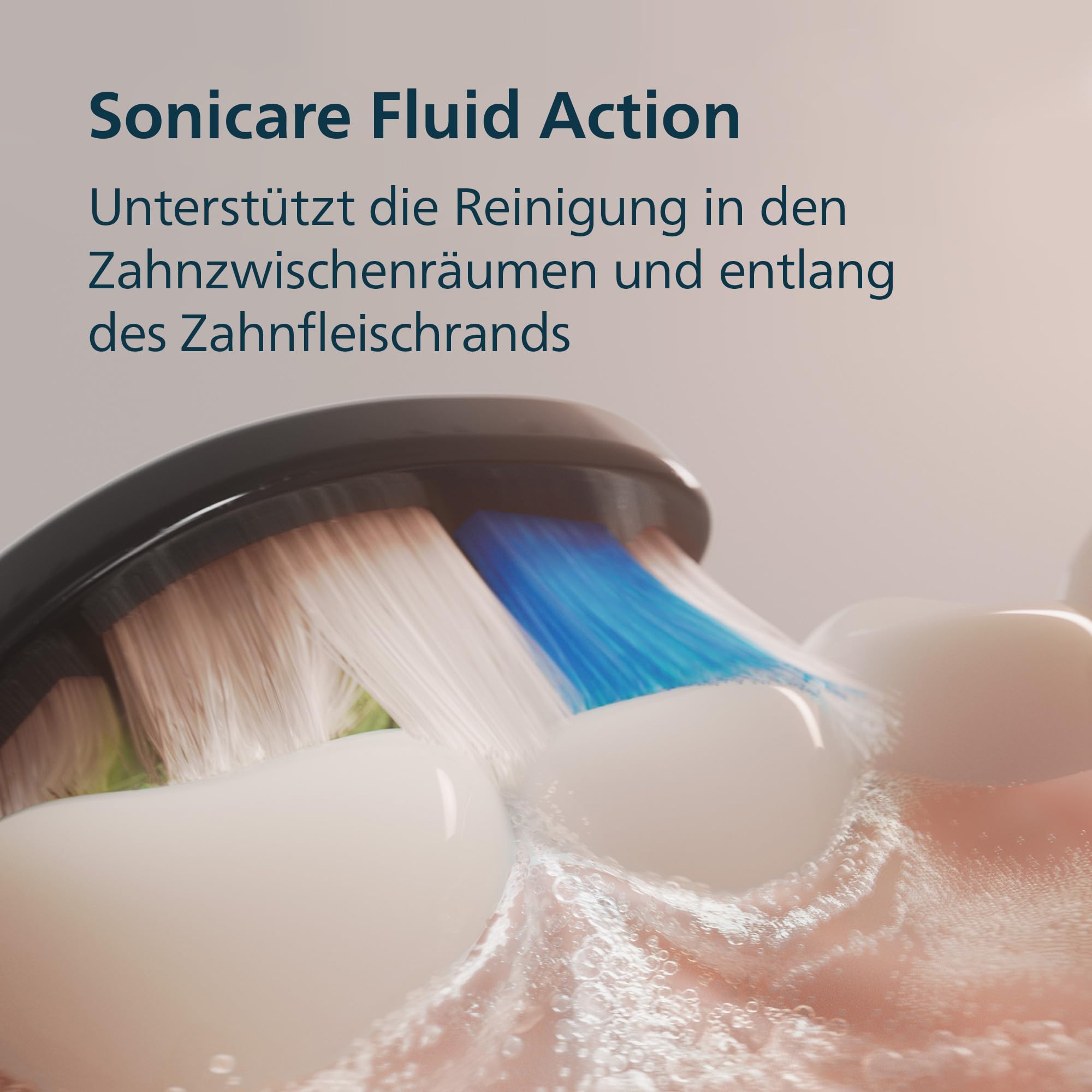Philips Sonicare 5300 elektrische Zahnbürste, Schallzahnbürste mit 2 Intensitätsstufen, Andruckkontrolle, EasyStart, Smartimer und BrushPacer, Schwarz, Modell HX7101/01 [Neue Technologie] 3