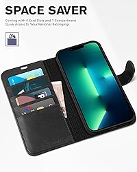 TUCCH Wallet Case for iPhone 13 Pro Max, RFID