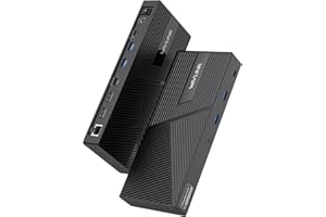 WAVLINK USB-C 4K Triple Display Docking Station, Supports 3 Monitors with Max 100W PD Input, Dual DP, HDMI, 4*Type-A, Type-C,