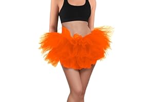 BFONS Tutus for Women Adult Tutu Tulle Skirts Costumes for Women 5 Layered Womens Tutu Skirts for Girls Teens Halloween Ballet
