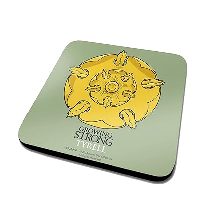 Game Of Thrones House Tyrell Logo Official New Green Coaster 10cm