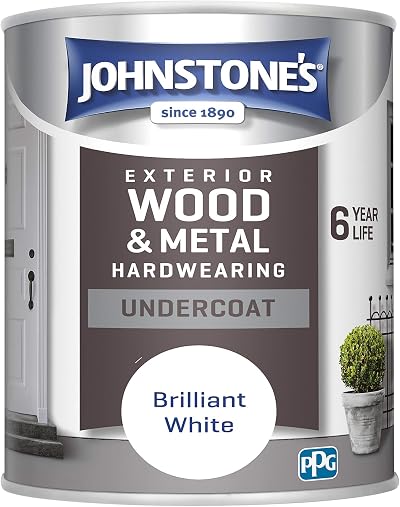 Johnstone's Exterior Undercoat Paint Brilliant White 750ml