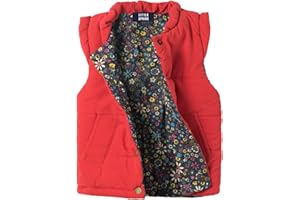 LittleSpring Girls Winter Puffer Vest Lightweight Quilted Vest Outerwear Warm