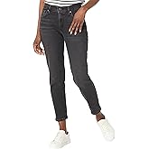 Lauren Ralph Lauren Womens Relaxed Tapered Ankle Jeans in Empire Black Wash