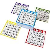SEETOOOGAMES Bingo Paper Game Cards - 1 Card - 100 Books of 5 Sheets