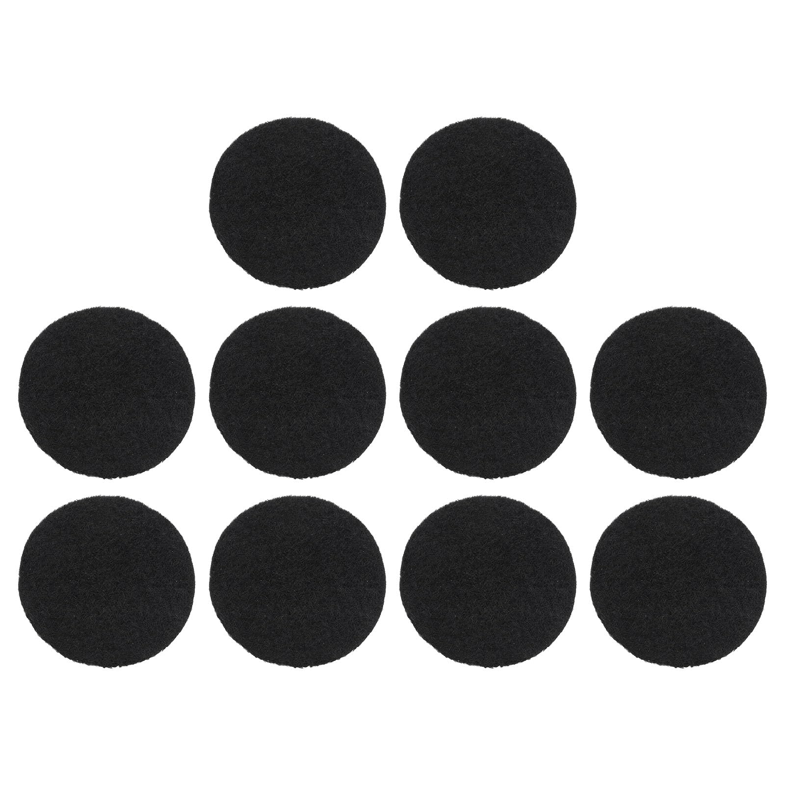 PATIKIL 1.8" Dia.Incense Burner Pad, 10 Pack Coil Incense Holder Aluminum Black Ash Catcher Fireproof Incense Cone Mat for Yoga Spa Room Home Office