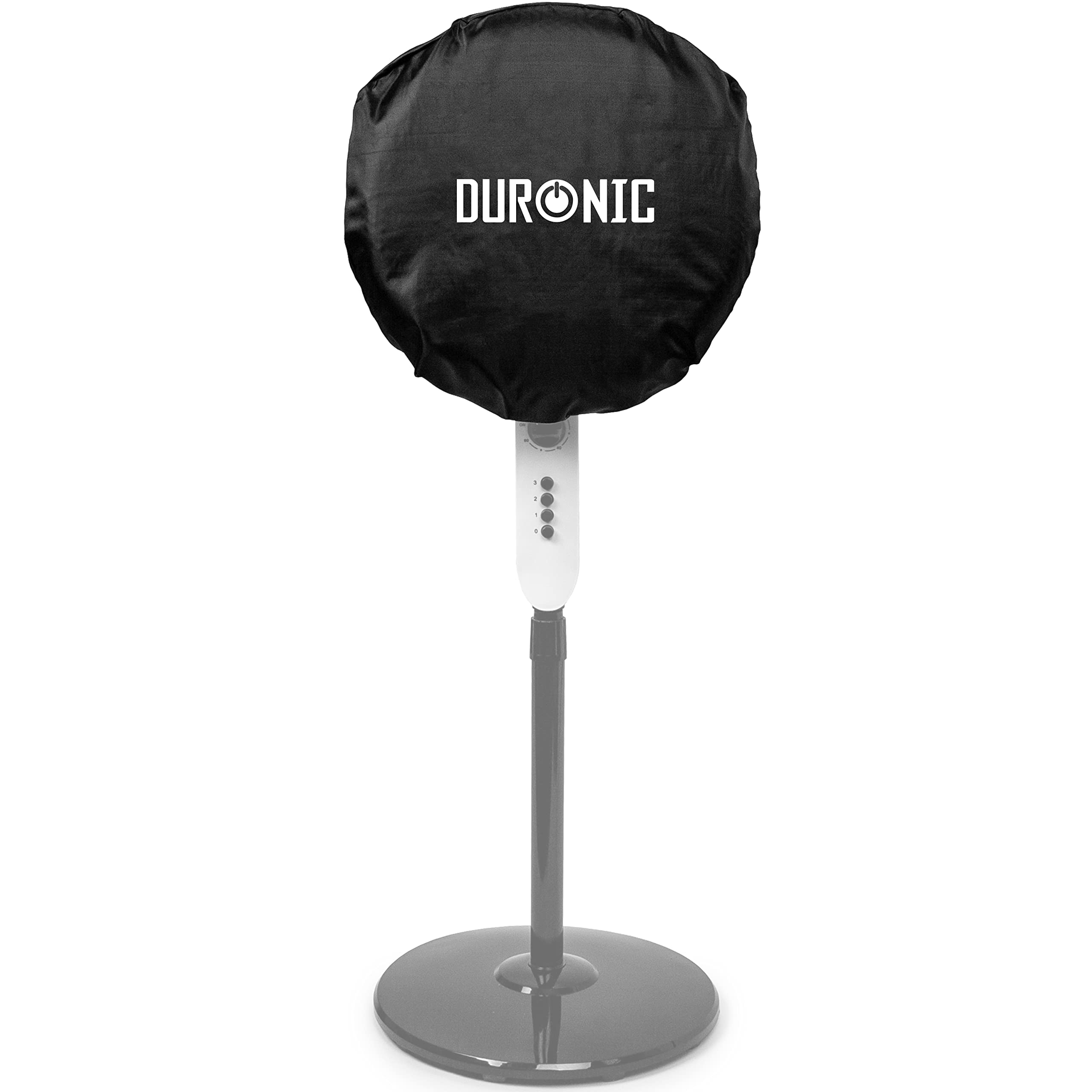 Duronic FAN COVER for 16 Inch & 12 Inch Fans, Suitable for Pedestal Fan and Desktop Fans, Wipe Clean Dust Cover for Electric Fans – black