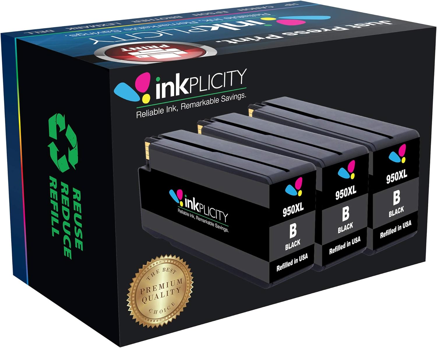 hp 950xl black ink cartridge refill