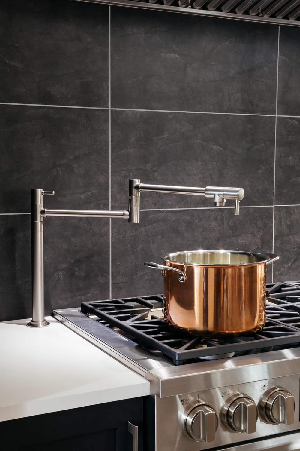 Hansgrohe 04219000 Talis C 16 Inch Tall 2 Handle Pot Filler With 360 Degree Swivel In Chrome Pot Filler Kitchen Sink Faucets Amazon Com