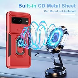 CASEJEEN for Google Pixel 8 Case 5G with 2 Tempered
