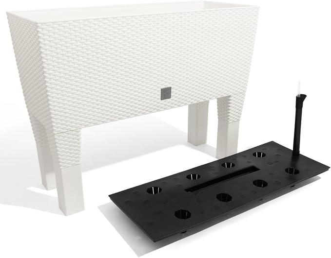 Zanvic Rato Jardinera, Blanco, 60X25X46 cm: Amazon.es: Jardín