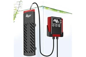 AQQA Aquarium Heater 100W for 8-20 Gal Fish Tank Heater PTC Betta Fish Heater Submersible Turtle Tank Heater with External Di