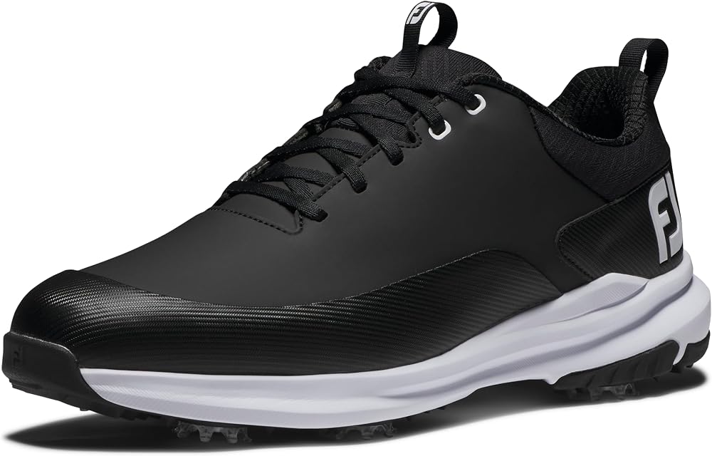 FootJoy FJ Tour Rival Golf Shoes Black White 7 UK Medium