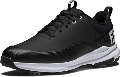 FootJoy FJ Tour Rival Golf Shoes Black White 7 UK Medium