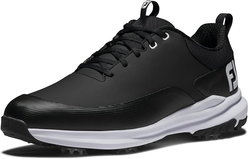 FootJoy FJ Tour Rival Golf Shoes Black White 7 UK Medium