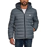 Gerry Puffer Jacket Men with Sherpa Lining and Hood – Warm Winter Coat for Men, Quilted Insulated Snow Jacket Outerwear