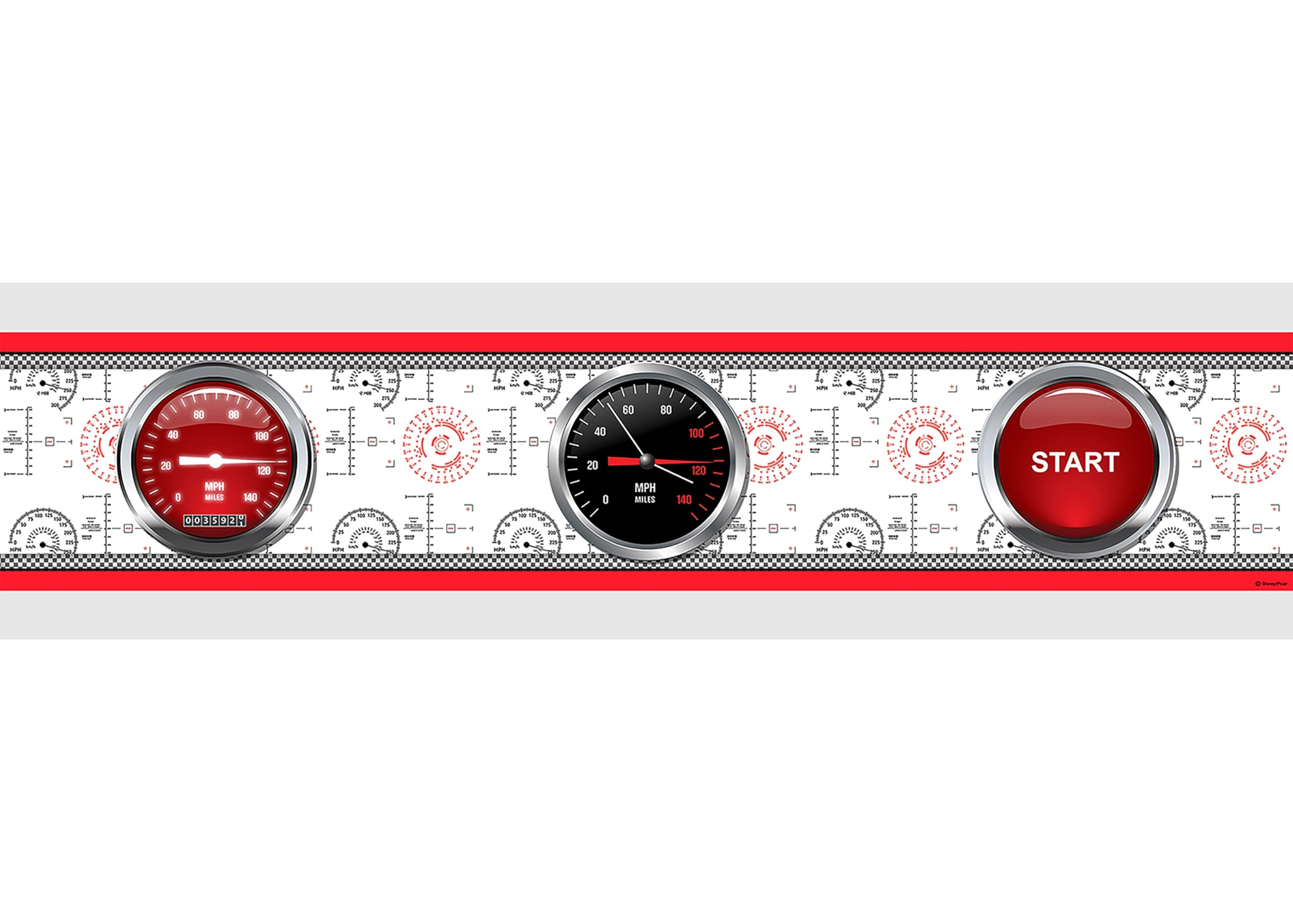 Disney AG Design Wall Border - Self Adhesive - Cars - Wall Decal - 0,14 x 5 m /5,5 x 197 Inches – WBD 8061