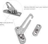 Aongray 2 Pairs Window Restrictors Locks 304 Stainless Steel UPVC 100mm Safety view 3