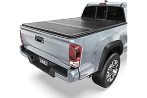 LEDKINGDOMUS Hard Trifold Truck Bed Tonneau Cover Fits for Toyota Tacoma 2016-2023 5ft Bed with Track Rail System(Excl. Trail)