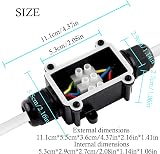 Elezenioc IP68 Waterproof Junction Box for Flat Cable 2 M20 Glands view 4