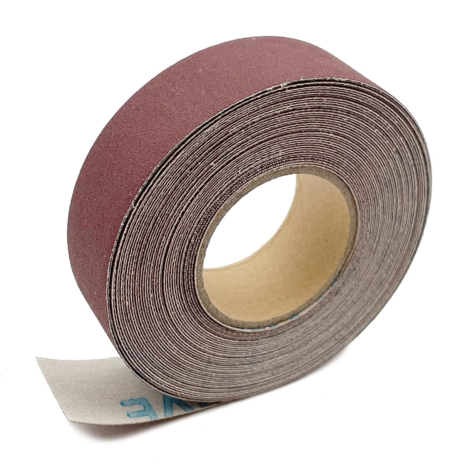 320 Grit Continuous Sandpaper Roll 2.54cm x 8m Emery Cloth Aluminium Oxide Abrasive Sandpaper Roll Drum Sander Sandpaper Rolls for Wood Furniture Finishing Metal Sanding Automotive Polishing