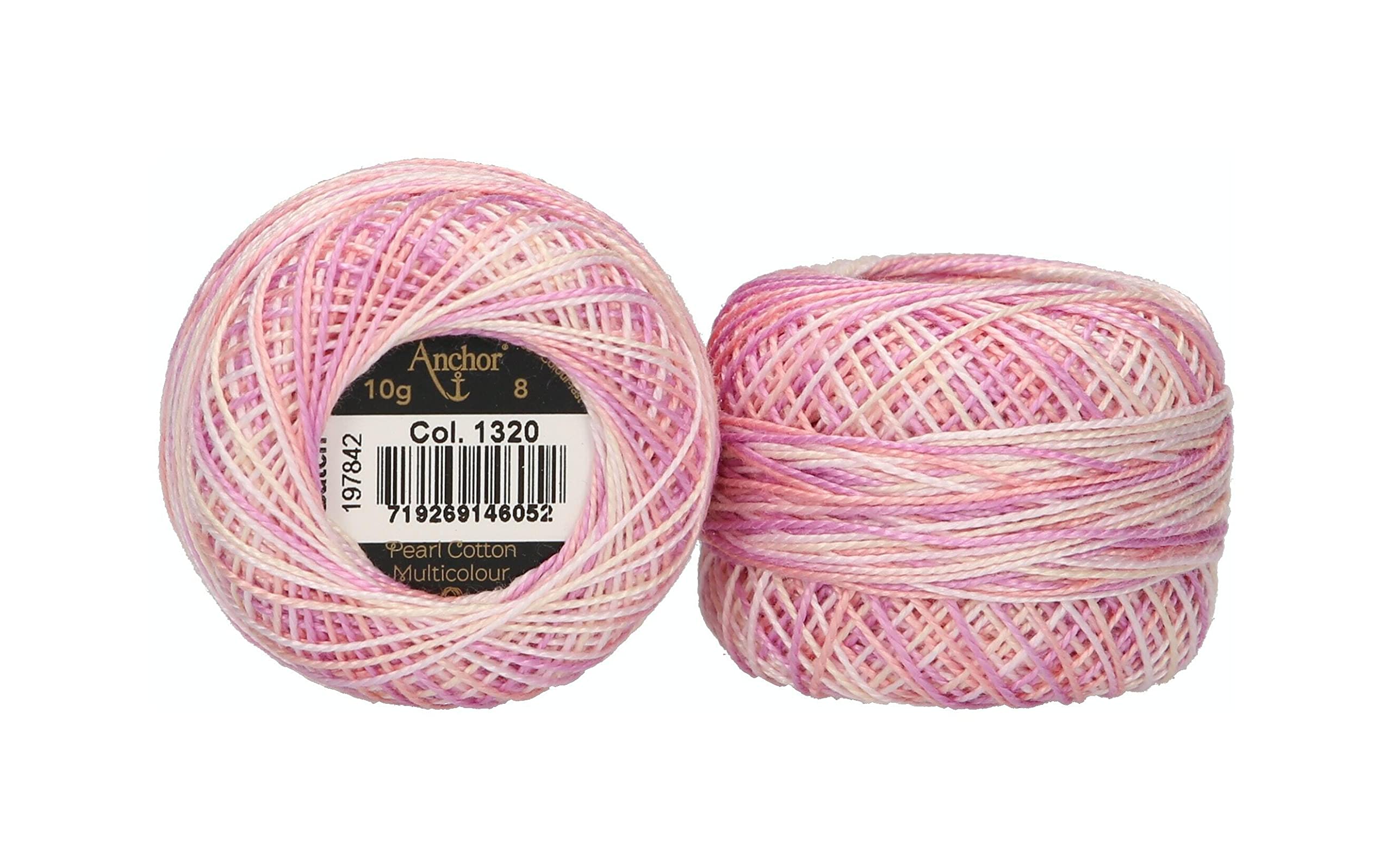 Anchor 4518008-01320 Embroidery Thread, 100% Cotton, 1320, Thickness 8, 82 m, 15 g