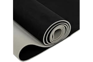 ybaymy Auto Suede Headliner Fabric Material With Foam Backing, 98“x59”, Roof Replacement Upholstery Fabric For Car, Truck, Su