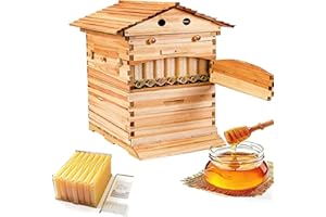 Auto Flow Hive Beehive Kit with Flow Frame & Honey Spout, Cabin Style Flowhive Beehive Starter Kit for Backyard Beekeeping 24