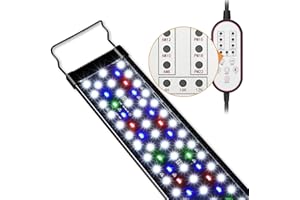 Gamalta Aquarium Light, 22W 24/7 Lighting Cycle, Sunrise/Daylight/Moonlight Mode and Custom Mode with Expandable Bracket, Adjustable Timer and 7 Color Brightness for 24~30IN Fish Tank