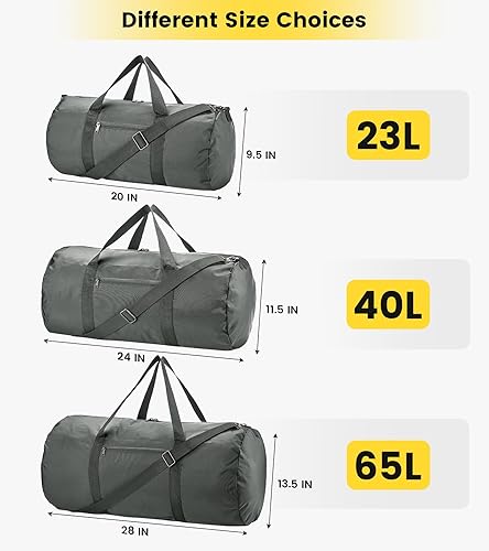 Vorspack Small Duffel Bag 20 Inches Foldable Gym Bag for Men Women