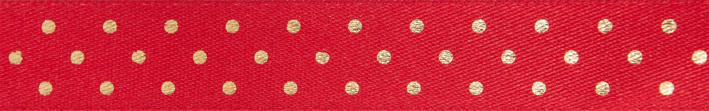 Berisfords Ribbon Reel, RED/Gold, One Size