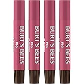 Burt's Bees Shimmer Lip Tint Set, Tinted Lip Balm Stick, Moisturizing for All Day Hydration with Natural Origin Glowy Pigment