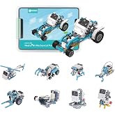 ELECFREAKS microbit Nezha AI Kit with Nezha Pro Expansion Board 16+ Makecode Story Coding Projects, microbit Starter Sensors Kit with Voice and Gesture Recognition Electronic Modules(without microbit)