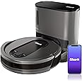 Shark AV911S EZ Robot Vacuum with Self-Empty Base, Bagless, Row-by-Row Cleaning, Perfect for Pet Hair, Compatible with Alexa, Wi-Fi, Gray, 30 Day Capacity