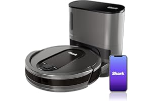Shark AV911S EZ Robot Vacuum with Self-Empty Base, Bagless, Row-by-Row Cleaning, Perfect for Pet Hair, Compatible with Alexa,